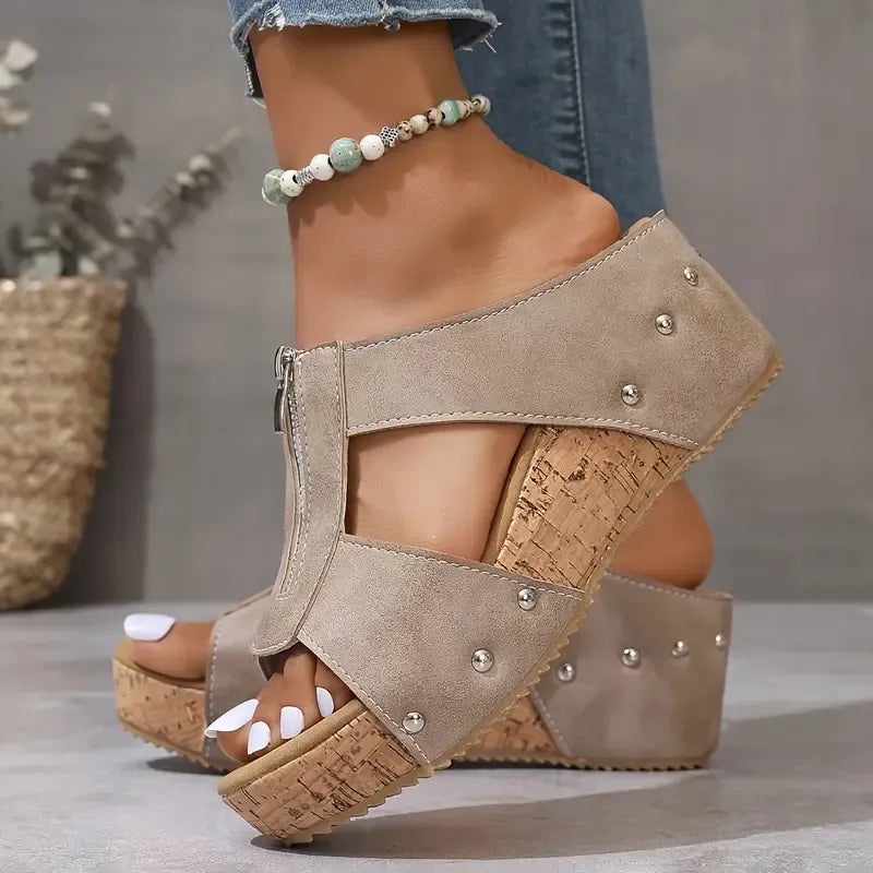 THARAH Offene Zehensandalen
