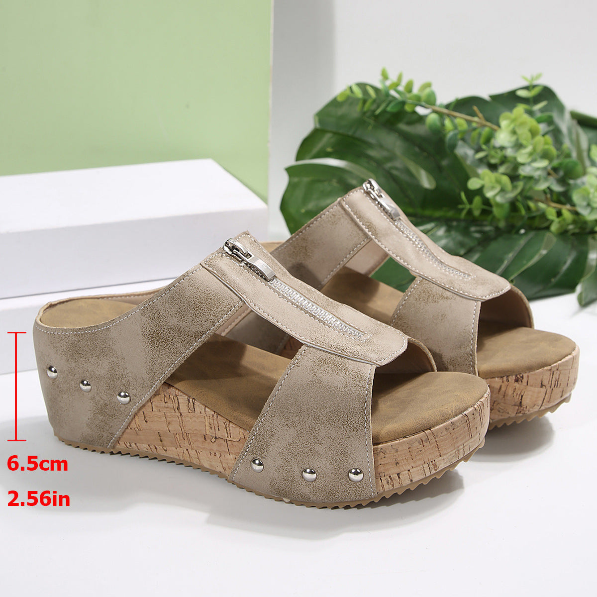 THARAH Offene Zehensandalen