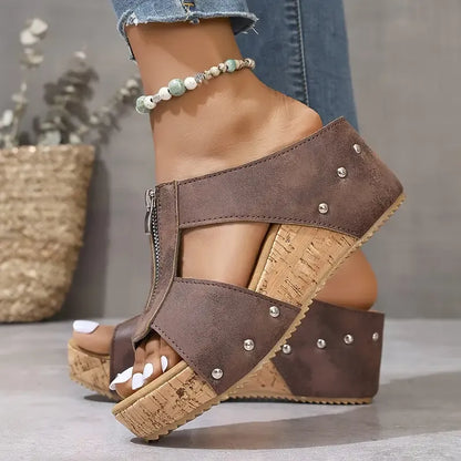 THARAH Offene Zehensandalen